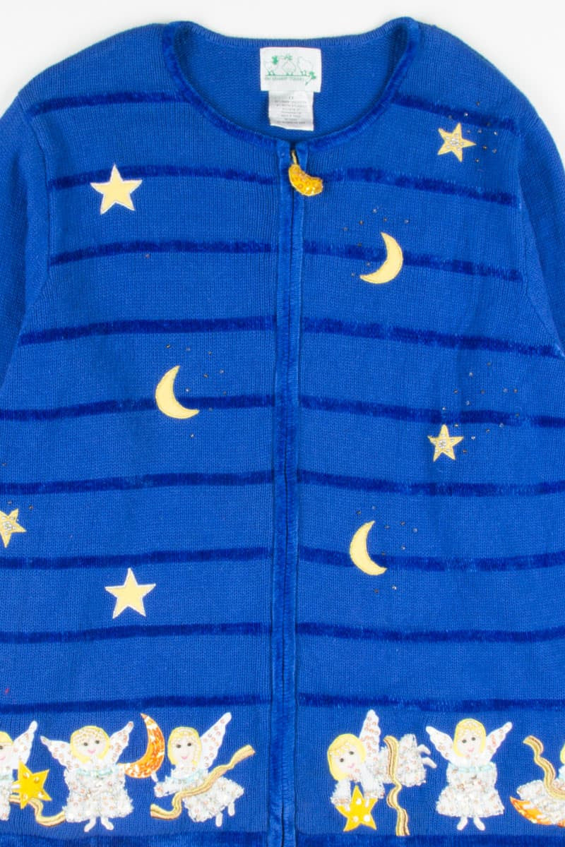Blue Ugly Christmas Cardigan 52640