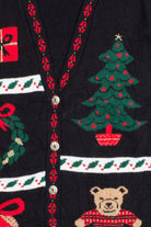 Black Ugly Christmas Cardigan 52715
