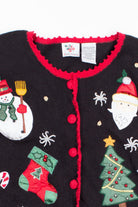Black Ugly Christmas Cardigan 52720