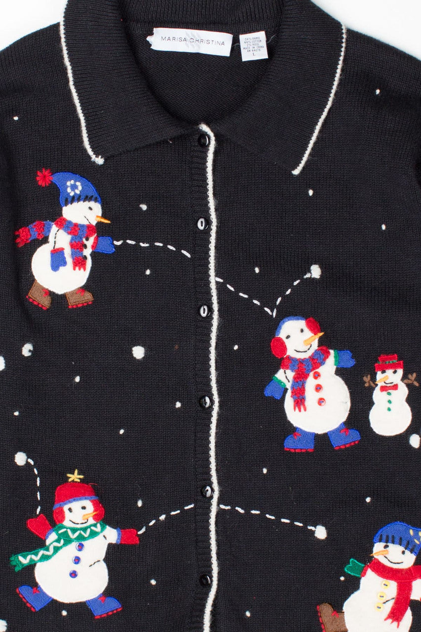 Black Ugly Christmas Cardigan 52725