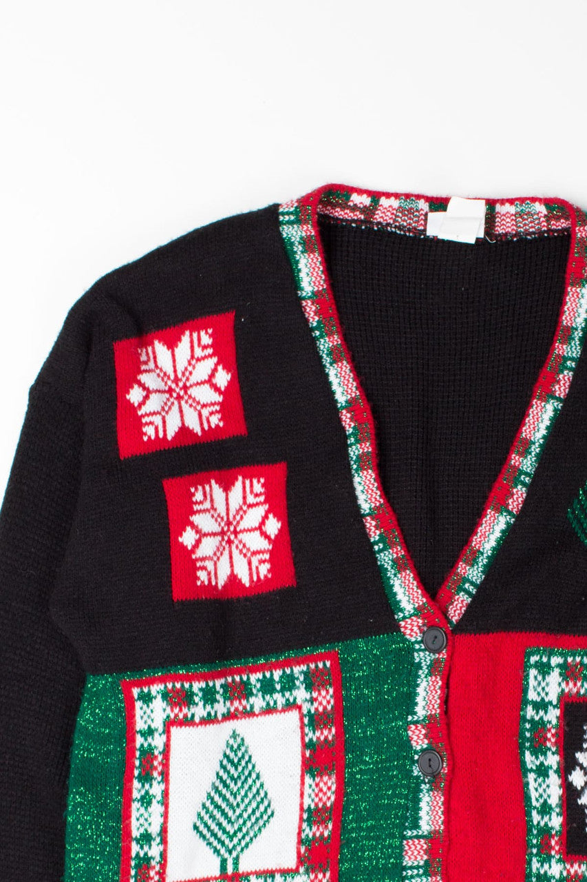 Black Ugly Christmas Cardigan 52727