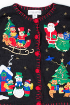 Black Ugly Christmas Cardigan 52733