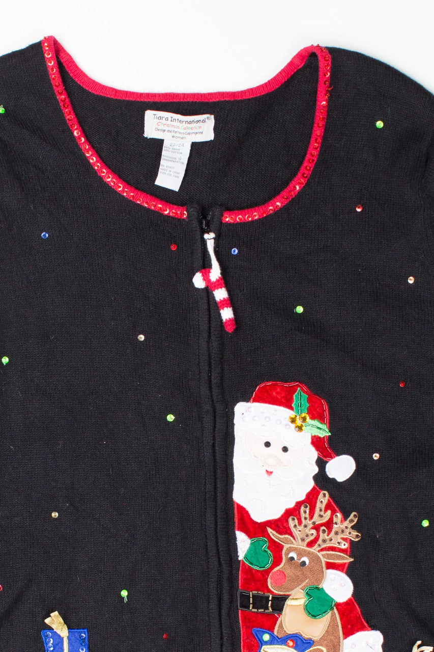 Black Ugly Christmas Cardigan 52736