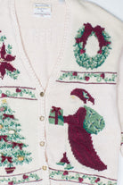 White Ugly Christmas Cardigan 52739