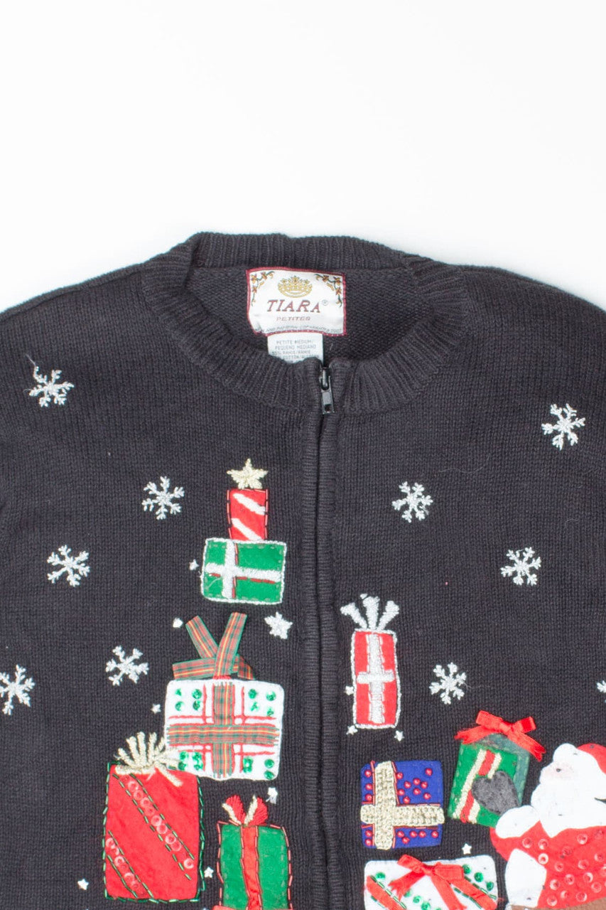 Black Ugly Christmas Cardigan 52758
