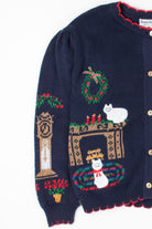 Blue Ugly Christmas Cardigan 52760