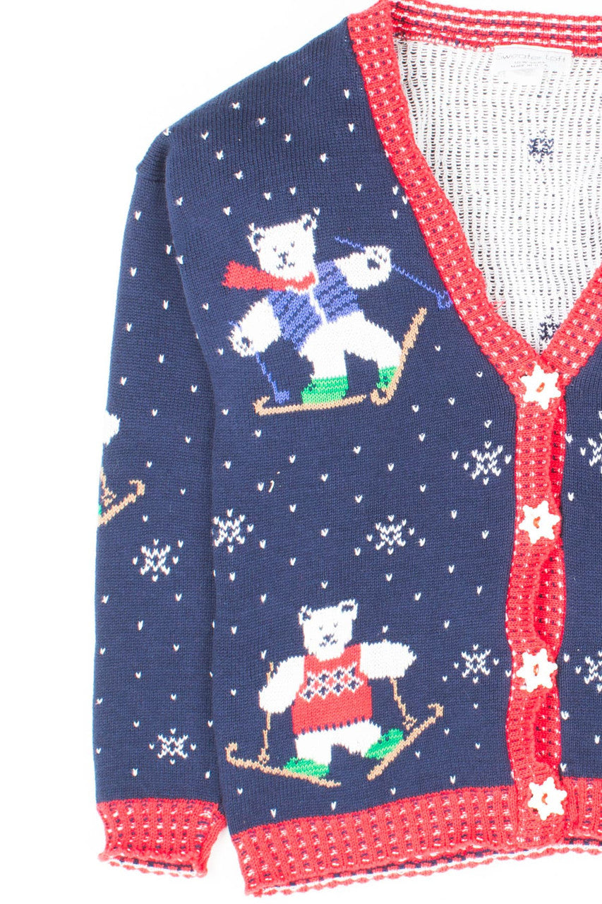 Blue Ugly Christmas Cardigan 52762