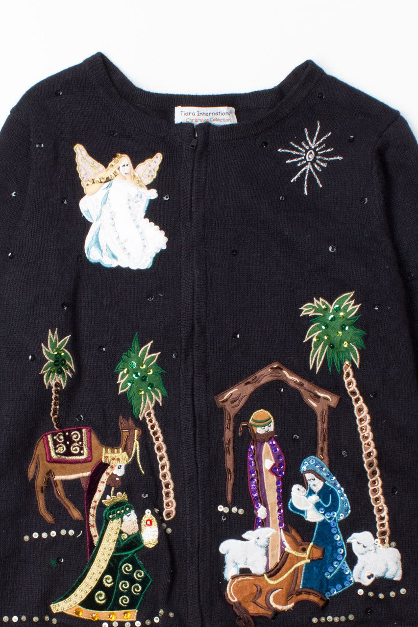 Black Ugly Christmas Cardigan 52832