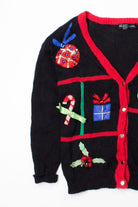 Black Ugly Christmas Cardigan 52876