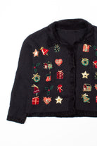 Black Ugly Christmas Cardigan 52879
