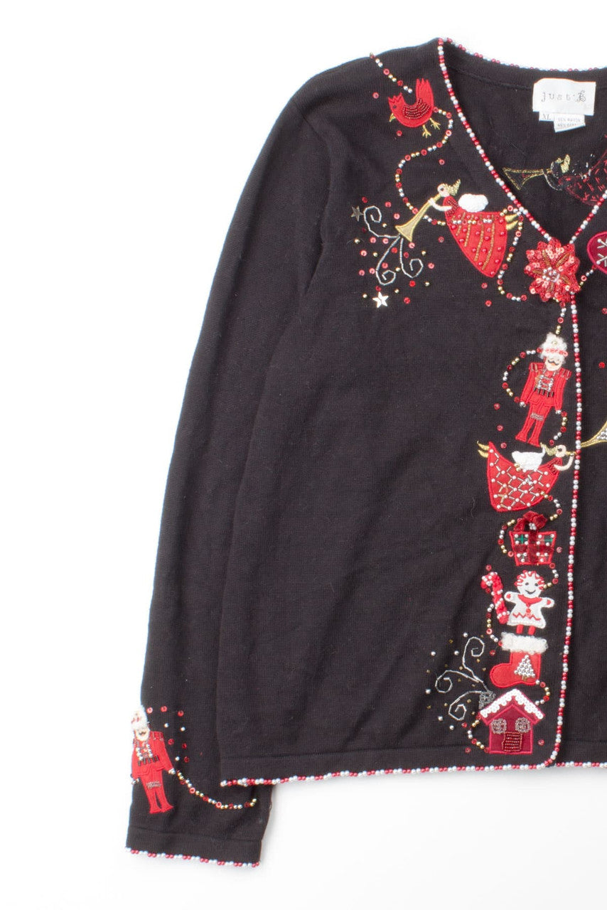 Black Ugly Christmas Cardigan 52887