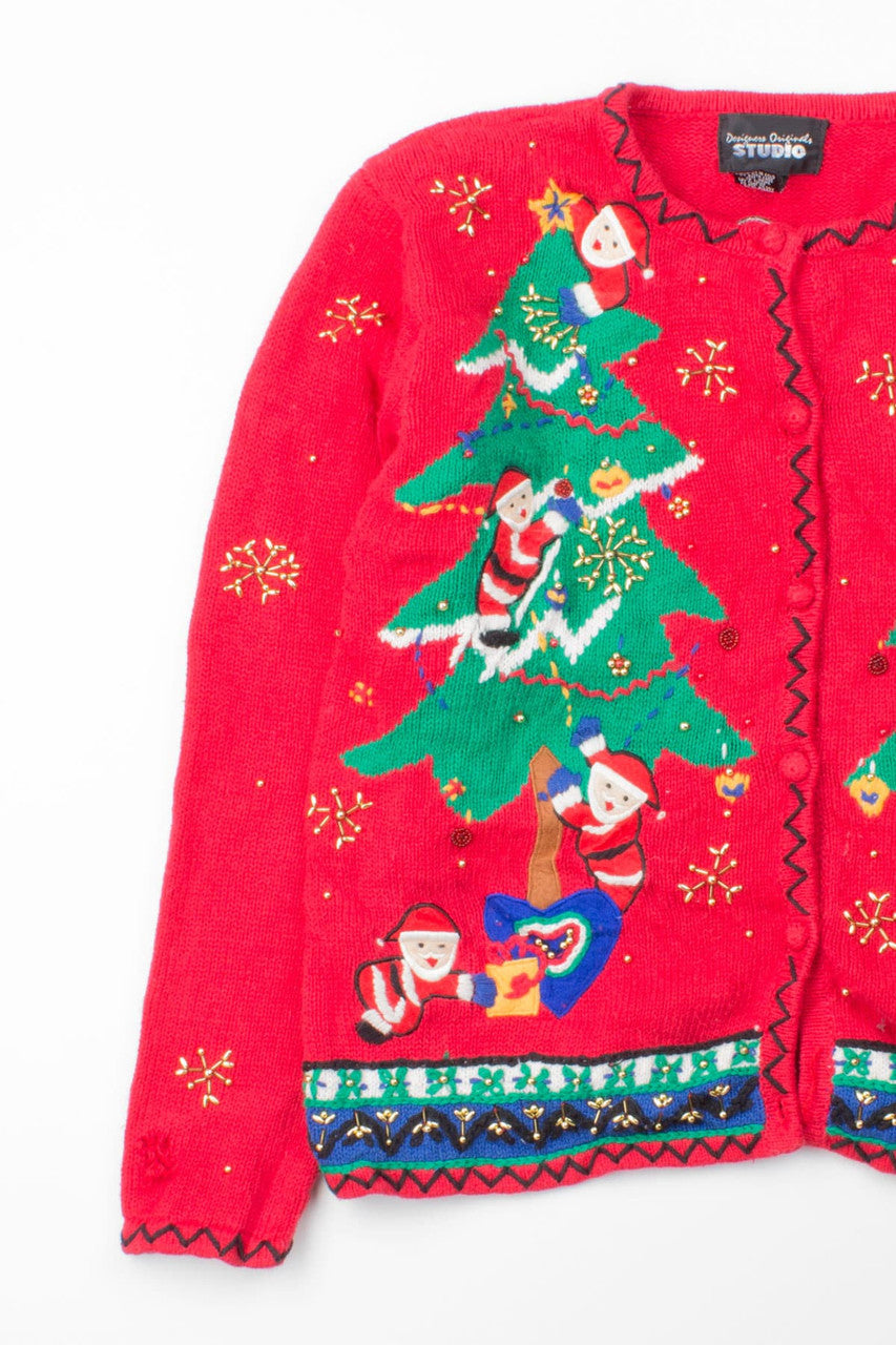 Red Ugly Christmas Cardigan 52910