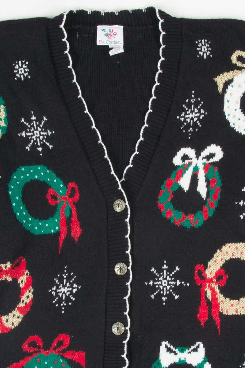 Black Ugly Christmas Cardigan 53164