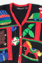 Black Ugly Christmas Cardigan 53169