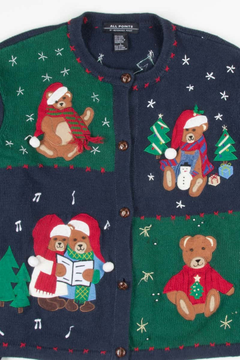 Blue Ugly Christmas Cardigan 53176