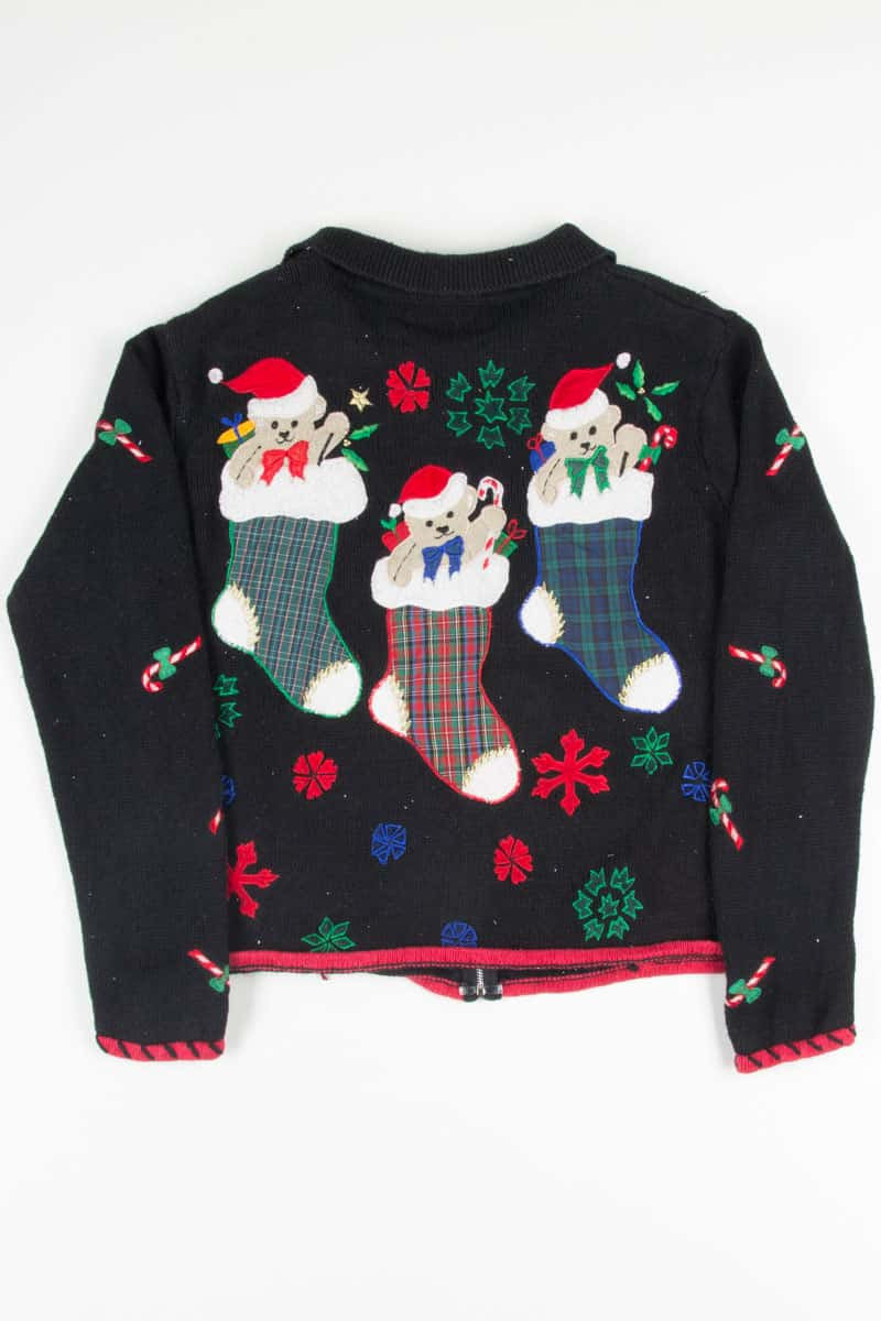Black Ugly Christmas Cardigan 53217