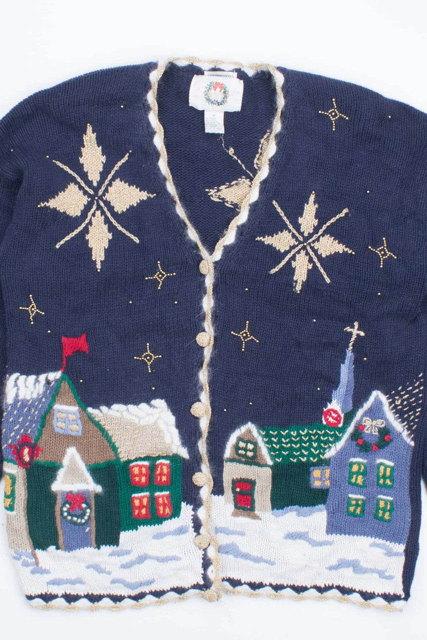 Blue Ugly Christmas Cardigan 53260