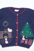 Blue Ugly Christmas Cardigan 53267