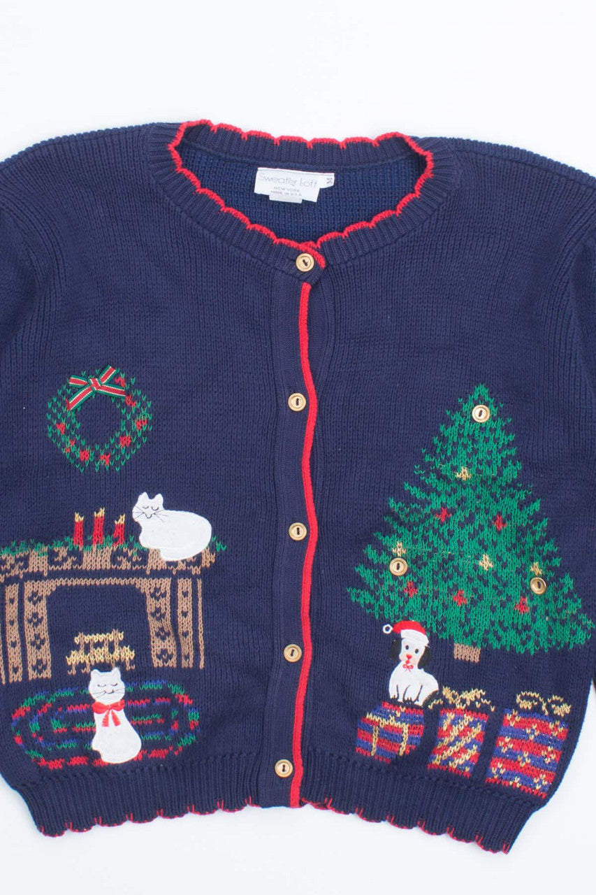 Blue Ugly Christmas Cardigan 53267