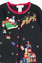 Black Ugly Christmas Cardigan 53285
