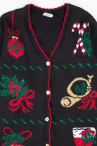 Black Ugly Christmas Cardigan 53291
