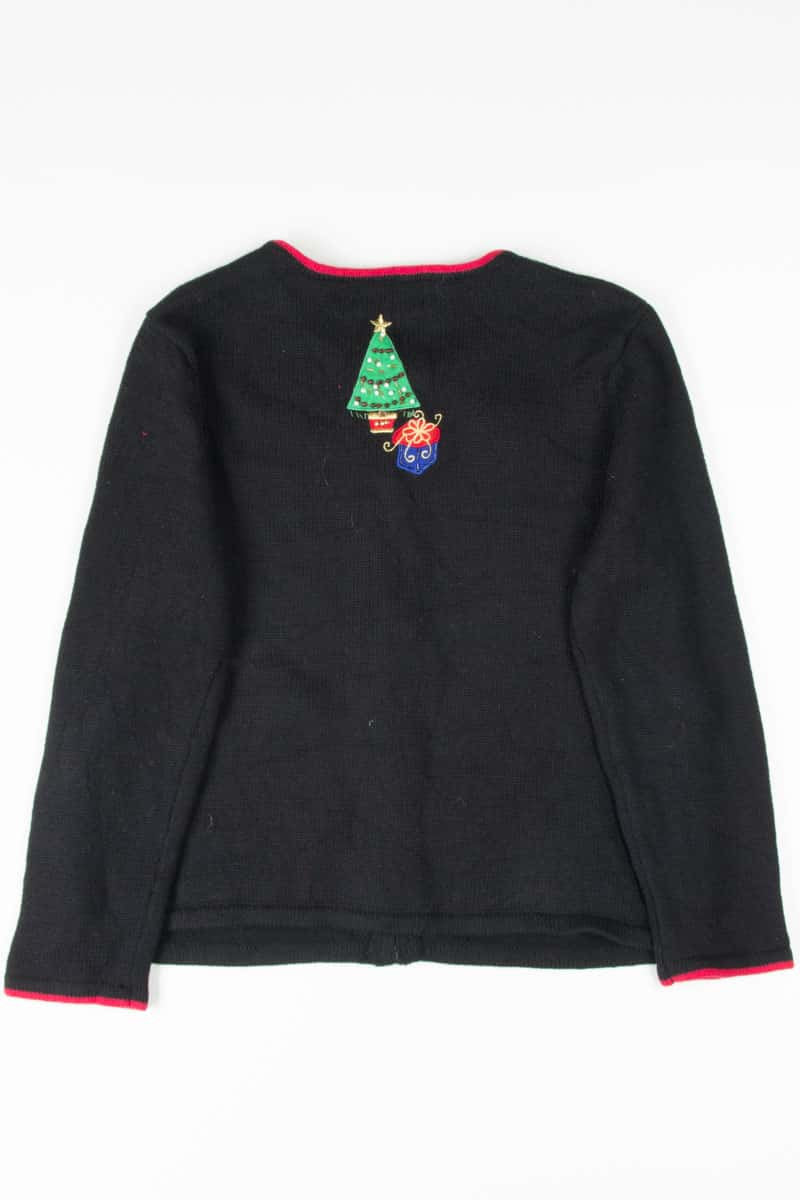 Black Ugly Christmas Cardigan 53295