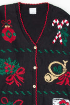 Black Ugly Christmas Cardigan 53298