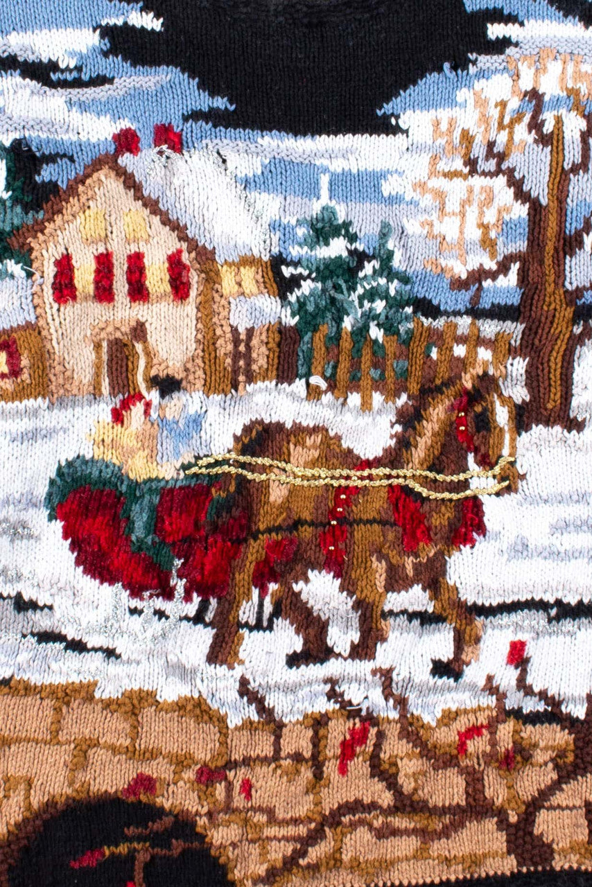 Black Ugly Christmas Pullover 53420
