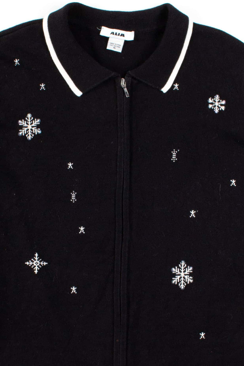 Black Ugly Christmas Cardigan 53437