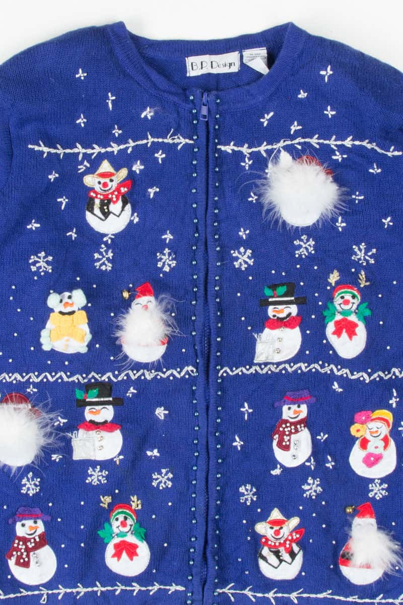 Blue Ugly Christmas Cardigan 53460
