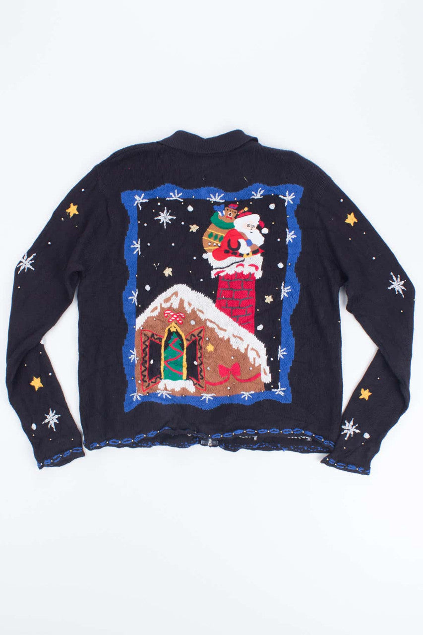 Black Ugly Christmas Cardigan 53495