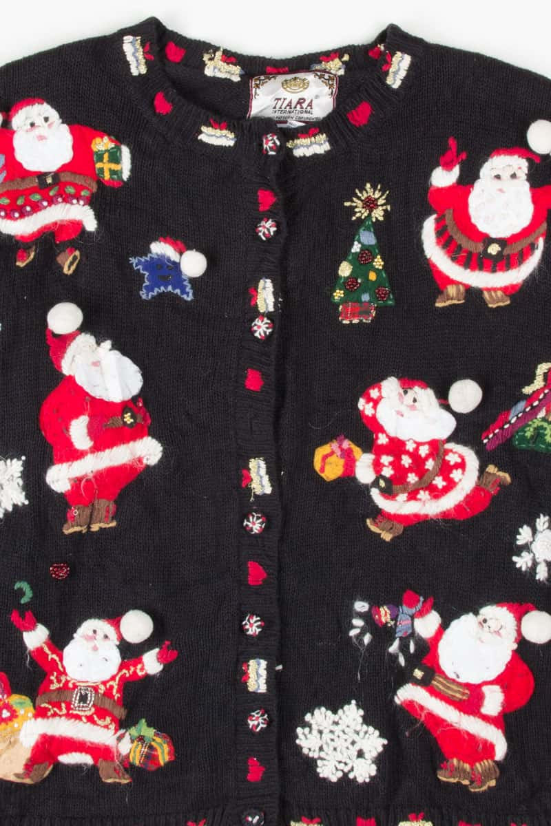Black Ugly Christmas Cardigan 53531