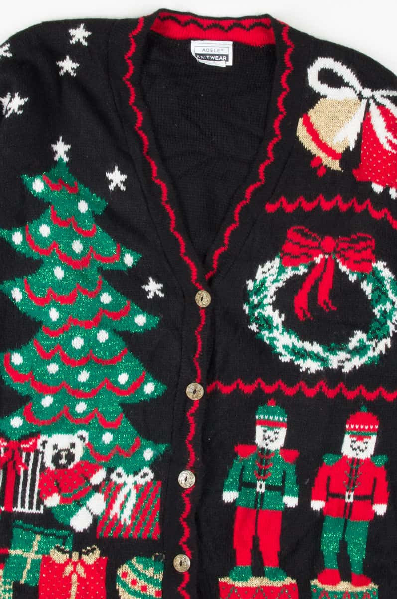 Black Ugly Christmas Cardigan 53533