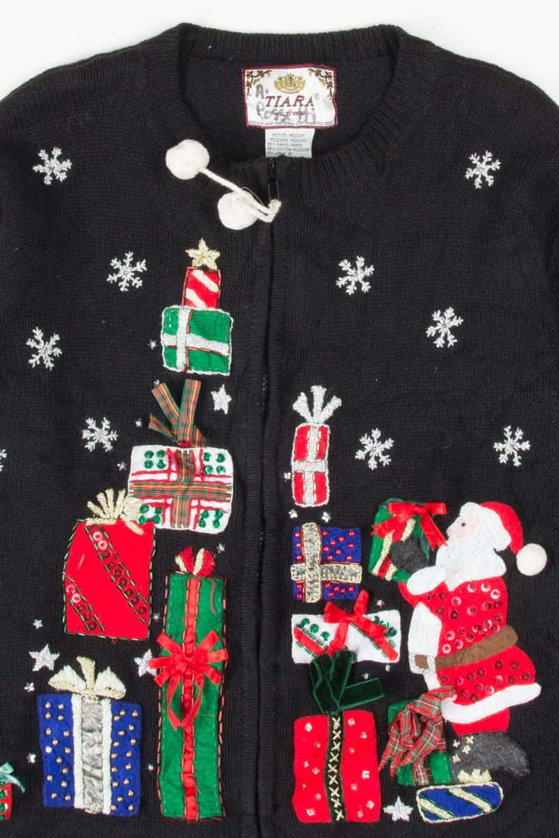 Black Ugly Christmas Cardigan 53535