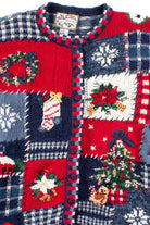 Blue Ugly Christmas Cardigan 53569