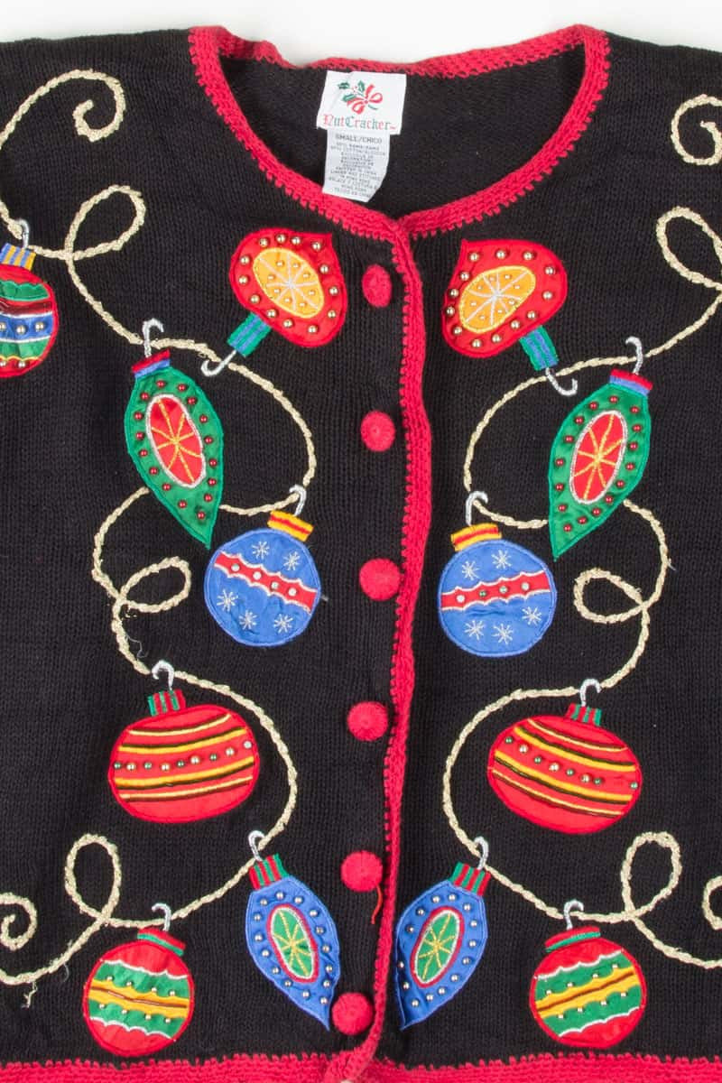 Black Ugly Christmas Cardigan 53617