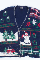 Blue Ugly Christmas Cardigan 53631