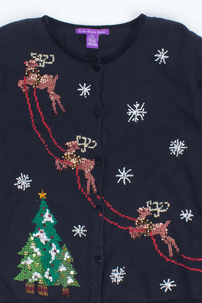 Black Ugly Christmas Cardigan 53662