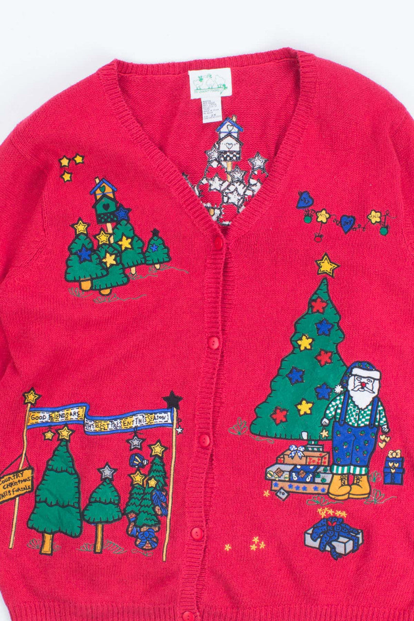 Red Ugly Christmas Cardigan 53669