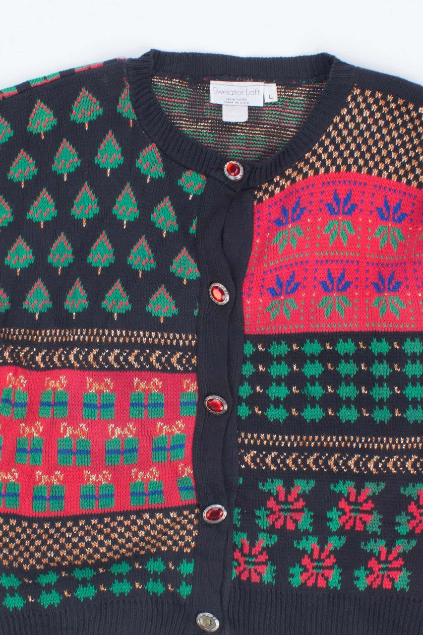 Black Ugly Christmas Cardigan 53672