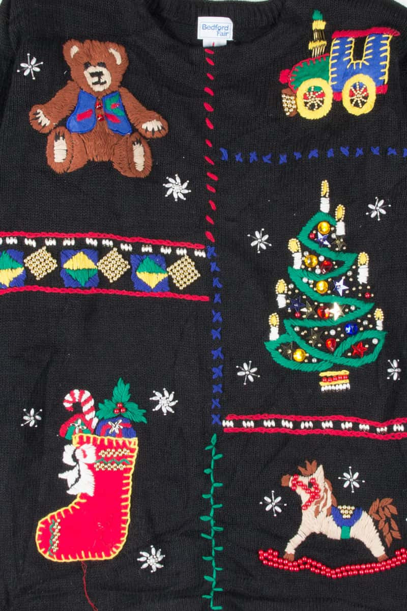 Black Ugly Christmas Pullover 53698