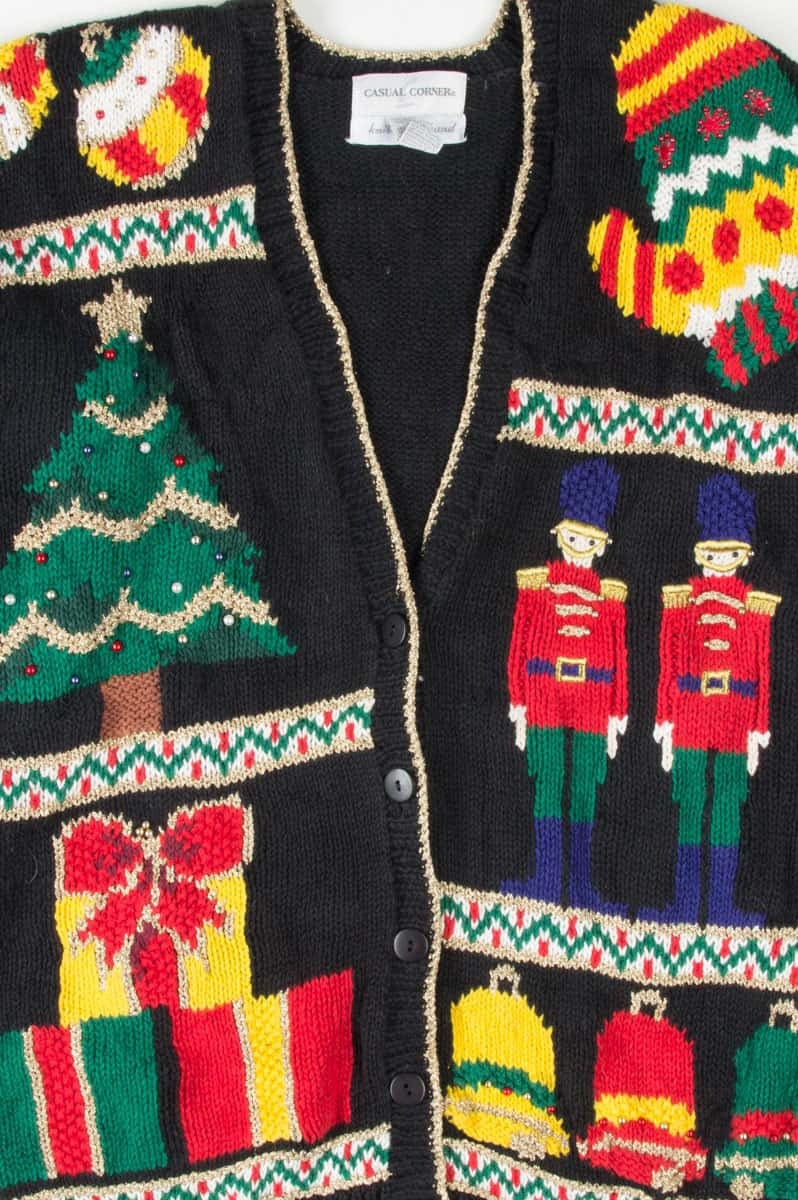 Black Ugly Christmas Cardigan 53703