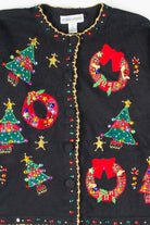 Black Ugly Christmas Cardigan 53706