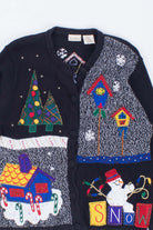 Black Ugly Christmas Cardigan 53721