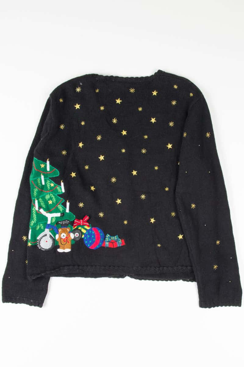 Black Ugly Christmas Cardigan 53763