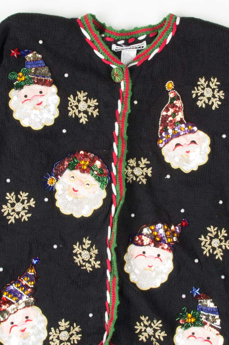 Black Ugly Christmas Cardigan 53764