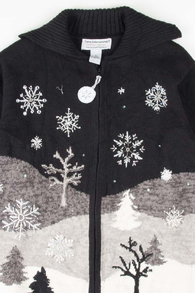 Black Ugly Christmas Cardigan 53766