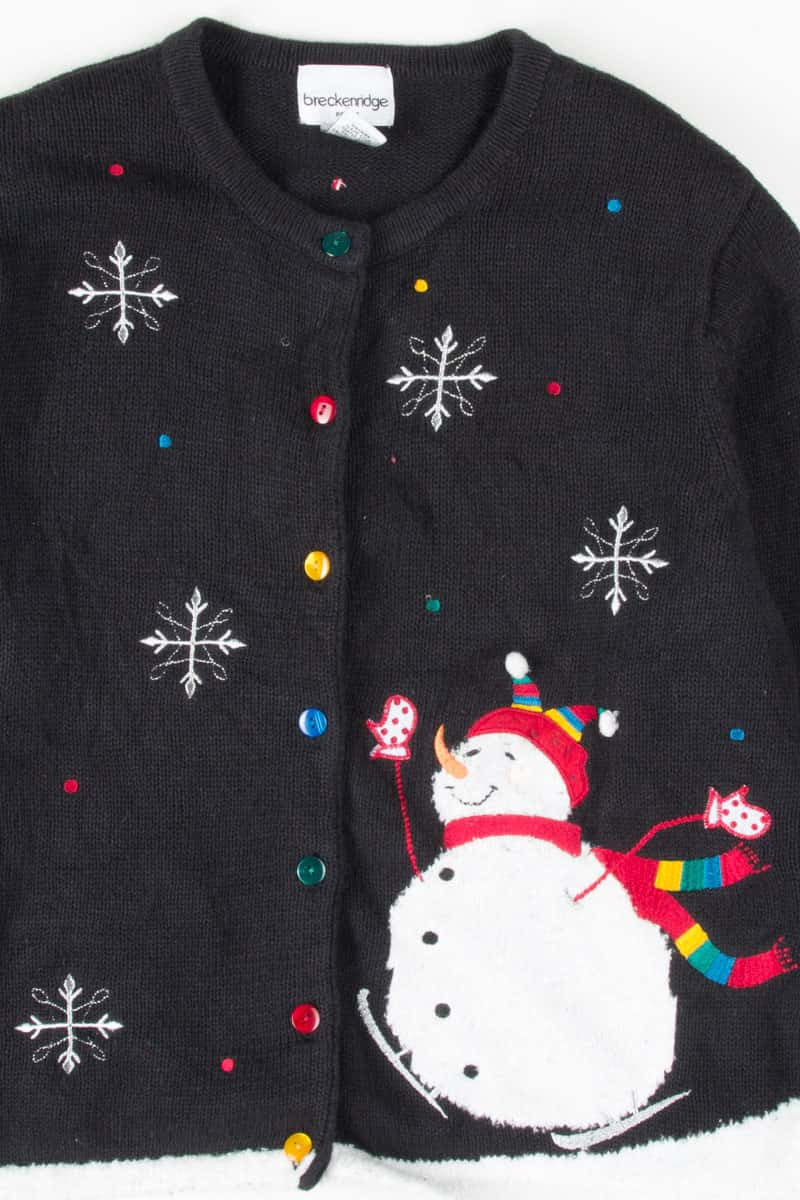 Black Ugly Christmas Cardigan 53770