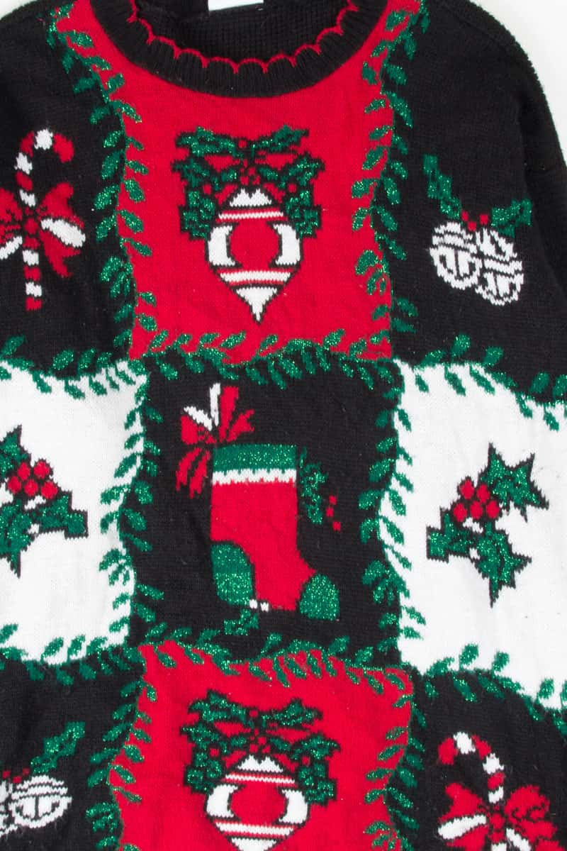 Black Ugly Christmas Pullover 53780