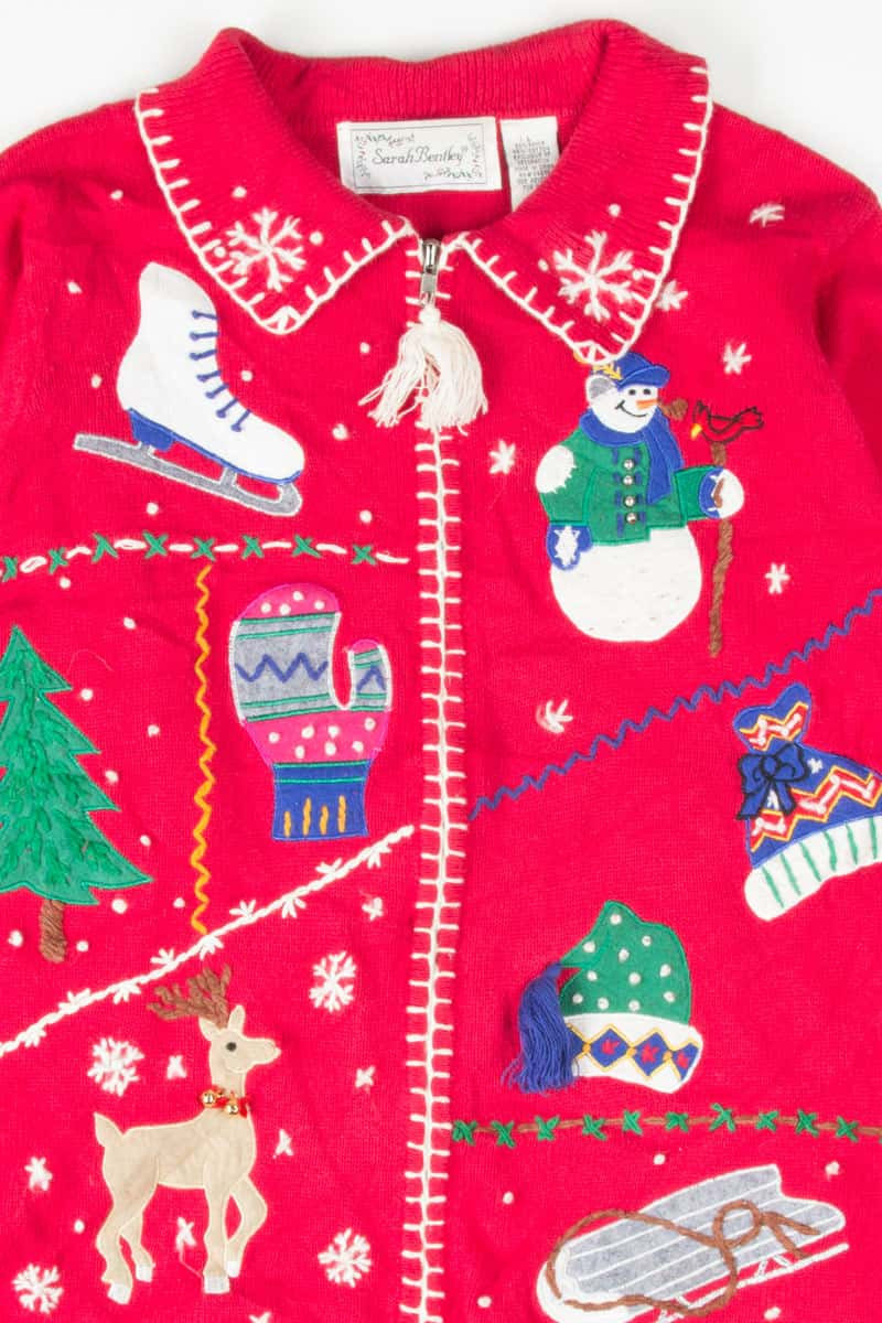 Red Ugly Christmas Cardigan 53788